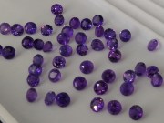 Calibrated purple amethyst round 5mm wholesale from professional jewelry supplier