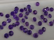 Calibrated purple amethyst round 5mm wholesale from professional jewelry supplier