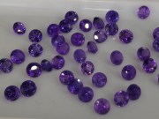 Calibrated purple amethyst round 5mm wholesale from professional jewelry supplier