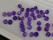 Calibrated purple amethyst round 5mm wholesale from professional jewelry supplier