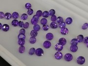 Calibrated purple amethyst round 5mm wholesale from professional jewelry supplier