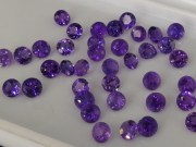 Calibrated purple amethyst round 5mm wholesale from professional jewelry supplier