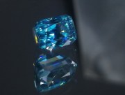 Blue Zircon (Cambolite) loose gemstone over 6 carats Trimmed Baguette (Octagon / Step Cut) Deep A B Grade Top Best Blue gem from Cambodia