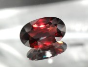 Deep Red Pailin Pyrope Garnet 6.35ct Long Oval to Cushion Cut used for magnetic healing jewelry