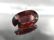 Deep Red Pailin Pyrope Garnet 6.35ct Long Oval to Cushion Cut used for magnetic healing jewelry