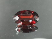 Deep Red Pailin Pyrope Garnet 6.35ct Long Oval to Cushion Cut used for magnetic healing jewelry