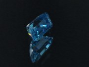 B-Grade color blue zircon trimmed baguette / octagon / step cut / rectangle cut  6.89ct gemstone