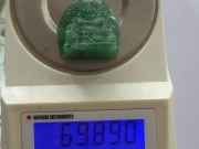 Green Aventurine Carved Chinese Style Buddha, 69.89 carats