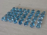 Good color (A and B grade) Cambodia blue Zircon Calibrated 6mm Round Cut