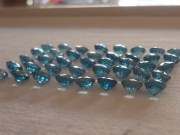 Good color (A and B grade) Cambodia blue Zircon Calibrated 6mm Round Cut