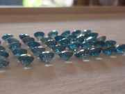 Good color (A and B grade) Cambodia blue Zircon Calibrated 6mm Round Cut