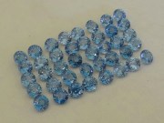 Good color (A and B grade) Cambodia blue Zircon Calibrated 6mm Round Cut