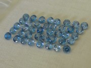 Good color (A and B grade) Cambodia blue Zircon Calibrated 6mm Round Cut