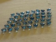 Good color (A and B grade) Cambodia blue Zircon Calibrated 6mm Round Cut