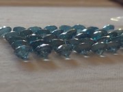 Good color (A and B grade) Cambodia blue Zircon Calibrated 6mm Round Cut