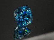 Exquisite high hue dense blue A grade blue Zircon cushion cut