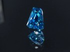 Grade AAA color  tapered baguette / trapezoid natural blue zircon of 7.15ct