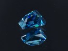 Grade AAA color  tapered baguette / trapezoid natural blue zircon of 7.15ct