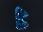 Grade AAA color  tapered baguette / trapezoid natural blue zircon of 7.15ct