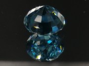 Wide blue Zircon,very clean and shiny, round cut 10mm+