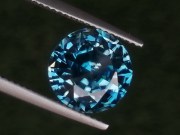 Wide blue Zircon,very clean and shiny, round cut 10mm+