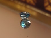 7mm Calibrated Round Deep Blue Natural Zircon from Cambodia.