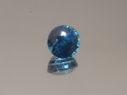 7mm Calibrated Round Deep Blue Natural Zircon from Cambodia.