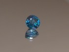 7mm Calibrated Round Deep Blue Natural Zircon from Cambodia.