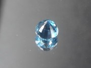 7mm Calibrated Round Deep Blue Natural Zircon from Cambodia.