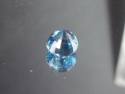 7mm Calibrated Round Deep Blue Natural Zircon from Cambodia.