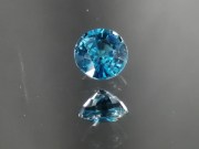 Grade AAA Blue Zircon, Very Clean and Shiny with 7mm Calibrated Round Cut from Cambodia. 