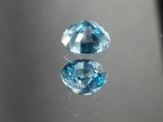 Grade AAA Blue Zircon, Very Clean and Shiny with 7mm Calibrated Round Cut from Cambodia. 