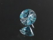 Gemstones Shop: supplier for jewelry: precision 8.5mm brilliant cut blue zircon, perfectly cut from professional lapidaries. 