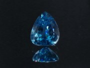 Top of the range b grade color precision cut perfectly clean and faceted blue zircon pear right below 10 carats