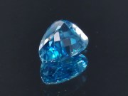 Top of the range b grade color precision cut perfectly clean and faceted blue zircon pear right below 10 carats