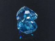 Top of the range b grade color precision cut perfectly clean and faceted blue zircon pear right below 10 carats