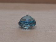 5ct+ Blue Zircon, Very Clean and Shiny, Round Cut, 9mm