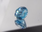 5ct+ Blue Zircon, Very Clean and Shiny, Round Cut, 9mm