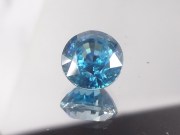 5ct+ Blue Zircon, Very Clean and Shiny, Round Cut, 9mm