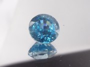 5ct+ Blue Zircon, Very Clean and Shiny, Round Cut, 9mm