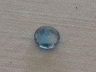 Blue Zircon, Very Clean and Shiny, Round Cut, 9mm