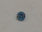 Blue Zircon, Very Clean and Shiny, Round Cut, 9mm