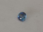Blue Zircon, Very Clean and Shiny, Round Cut, 9mm