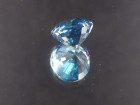 Blue Zircon, Very Clean and Shiny, Round Cut, 9mm