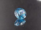 Blue Zircon, Very Clean and Shiny, Round Cut, 9mm
