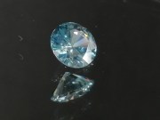 3.595ct perfectly cut natural blue Zircon Diamond/Brilliant cut