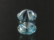 3.595ct perfectly cut natural blue Zircon Diamond/Brilliant cut