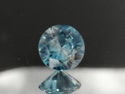 3.595ct perfectly cut natural blue Zircon Diamond/Brilliant cut