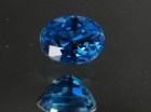 AAA color grade best blue color for natural blue Zircon oval cut