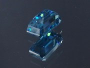 Exceptional and unique AAA color grade best possible blue color for natural blue Zircon Cambolite Trimmed Baguette Rectangle Cut